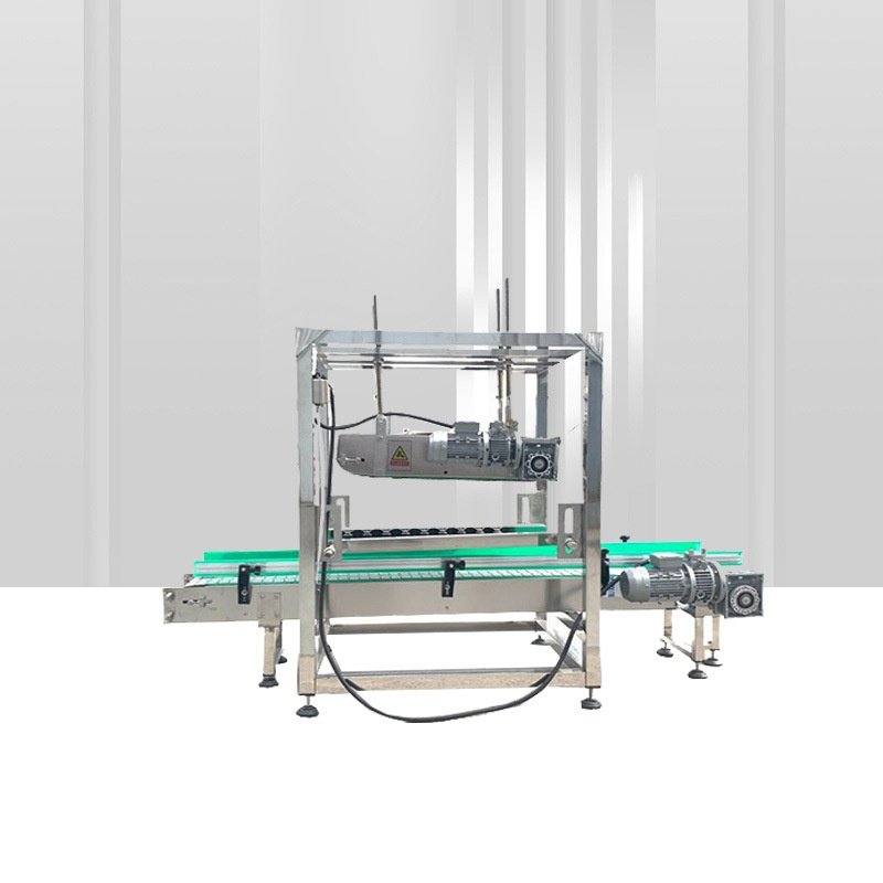 全自动大桶履带压盖机 不锈钢压盖设备 防冻液塑料桶大桶压盖机