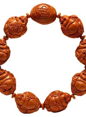 苏家瑞兽弥勒佛橄榄核手串