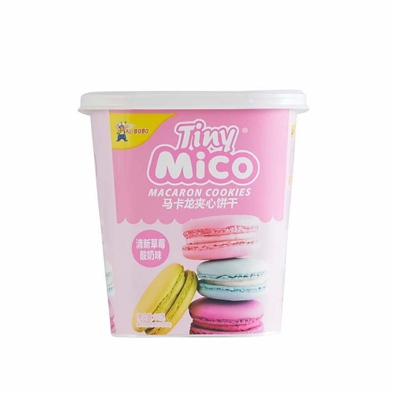 ALIBOBO马卡龙夹心饼干多种口味mico零食品独立包装摆盘儿童点心