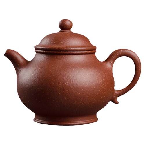 宜兴紫砂壶红降坡泥高潘壶200CC功夫茶泡茶壶手工紫砂茶具茶壶