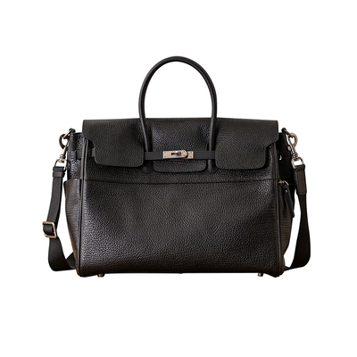 后步男士真皮铂金包休闲斜挎包潮