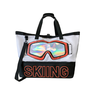 超大容量滑雪包衣物行李收纳袋独立鞋仓短途旅行包手提运动健身包