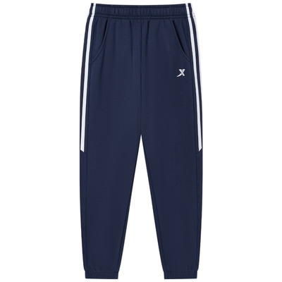 特步童装男童条纹加绒运