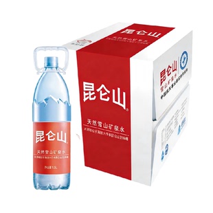 昆仑山雪山矿泉水1.5Lx12瓶天然纯净弱碱性煲汤泡茶家庭用水
