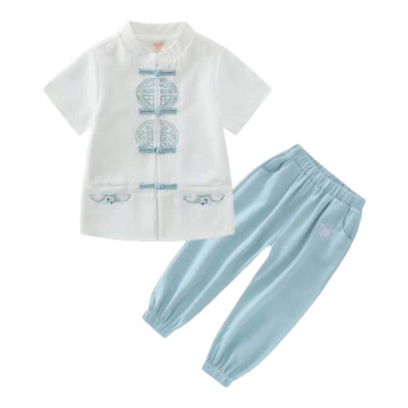 儿童国学汉服表演服幼儿园园服中国风小学生国学班服毕业演出服夏