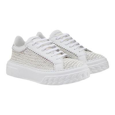 CASADEI/卡桑蒂皮革编织运动鞋