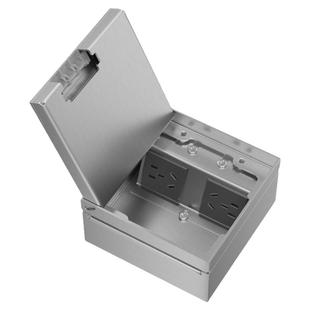 MSHML不锈钢银色超薄地插隐形嵌入式隐藏纯平净水器USB地面插座