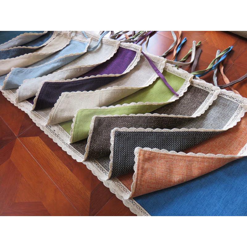 餐椅垫纯色高档棉麻坐垫单层秋季椅垫套定做椅子垫布艺时尚包邮