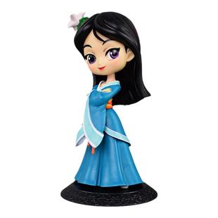 新款Q版大眼公主 花木兰 Muln 手办模型 公仔 周边礼物 蛋糕摆件