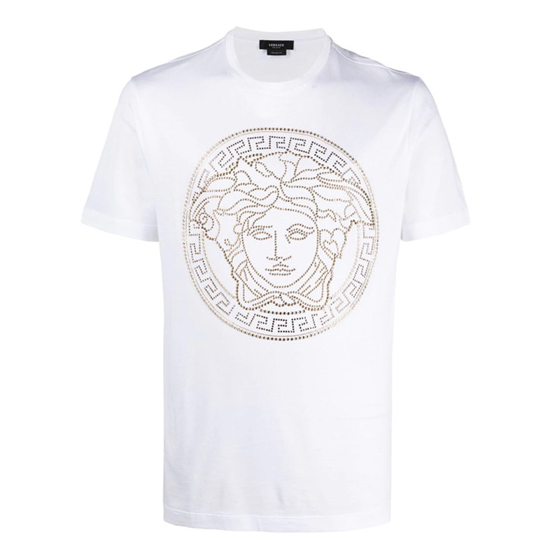 Versace/范思哲烫钻白色短袖
