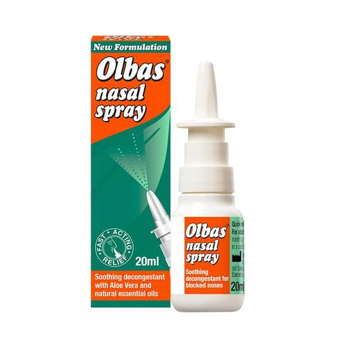 OLBAS快速通鼻鼻腔喷雾剂20ml英国进口鼻炎药鼻窦炎流感感冒鼻塞
