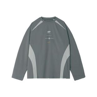 BJHG不计后果 复古运动长袖t恤男款春季美式健身速干打底衫卫衣女