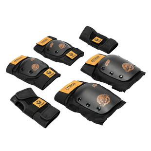 米高轮滑护具成人溜冰鞋滑板滑冰大童护膝儿童男童骑行女套装KP2