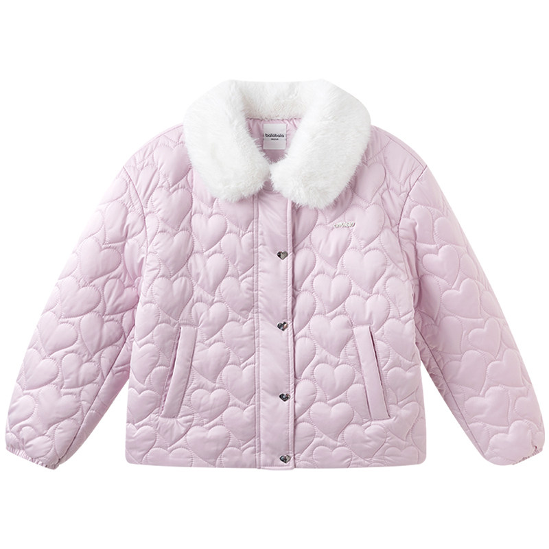 巴拉巴拉女童棉服中大童棉衣外套