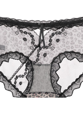10A抑菌加大码蕾丝不夹臀内裤女