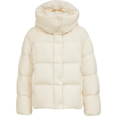 ONLY底摆抽绳90白鸭绒羽绒服