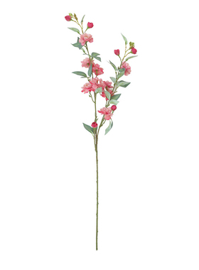 粉色仿真野山茶花束餐桌摆件