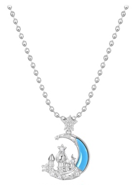 高小小饰品童话城堡项链生日礼物