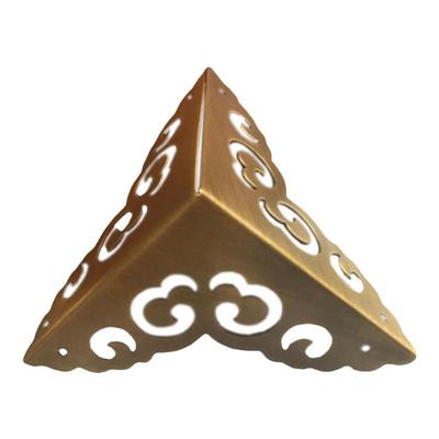 三面樟木箱子中式五金配件铜护角