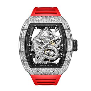 格雅长城龙手表男名牌正品全自动机械表防水酒桶手表男款官方腕表