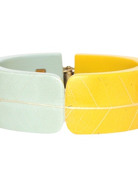 法国品牌Nature Bijoux 花园系列 双色拼接撞色手镯