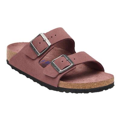 BIRKENSTOCK勃肯绒面革软底拖鞋
