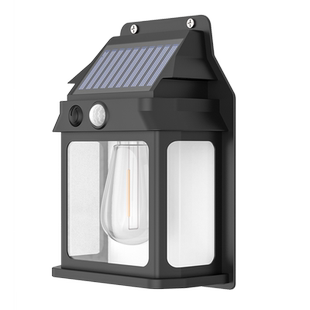 太阳能感应灯室外复古壁灯户外太阳能照明灯防水钨丝灯感应庭院灯