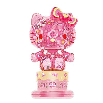 AREAX砖区三丽鸥hellokitty凯蒂猫拼装玩具积木夜灯生日礼物女生