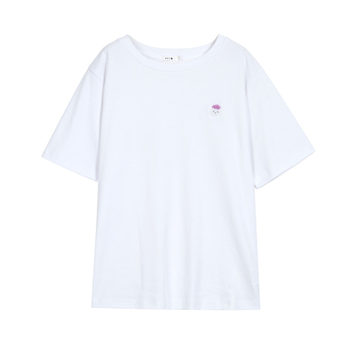 UGIZ2025年夏季新品商场同款韩版休闲白色正肩短袖T恤女UBTJ851