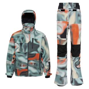 RandomPow 滑雪服女套装2024新款冬季男款外套加厚单双板滑雪衣裤