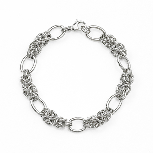 龙骨钛钢手链男士嘻哈长短可调单身男款潮高级感小众古巴学生金属