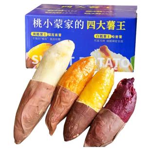 [4拼组合]桃小蒙家的四大薯王榴莲蜜薯溏心紫薯哈密薯烟薯25号