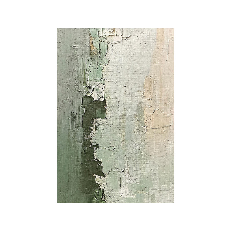 可班纯手绘油画清润启吉玄关挂画