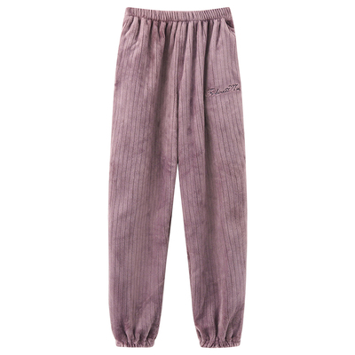 珊瑚绒加长冬季保暖睡裤