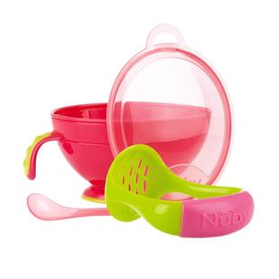 NUBY努比研磨碗训练吃饭餐具套装婴儿刮果泥辅食工具宝宝辅食碗