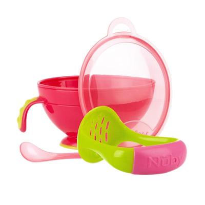 nuby努比研磨碗训练婴儿刮果泥
