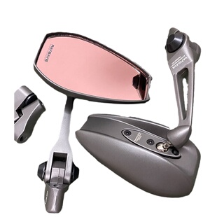 AOS4日本后视镜适用小牛九号雅迪电动车摩托车改装通用倒车反光镜