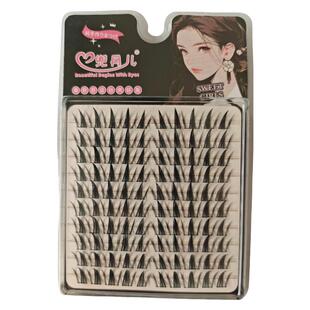 蝴蝶少女浓密款假睫毛向日葵漫画款仿真单簇分段芭比大容量眼睫毛