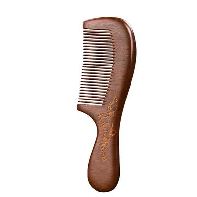 【天然金丝檀木】梳子防静电脱发