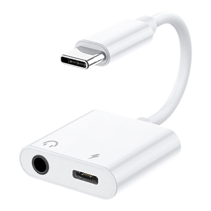 USB-C轉(zhuǎn)接頭充電2合1適用蘋(píng)果16/15promax手機(jī)轉(zhuǎn)接器電腦直播耳機(jī)ipad Air/Pro華為手機(jī)系列音頻接聲卡無(wú)線麥
