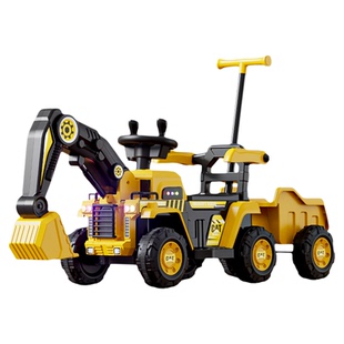 挖掘机儿童可坐人挖机玩具车女男孩遥控电动挖土机可坐工程车勾机