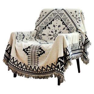 一片式沙发巾复古怀旧风针织盖布盖巾布艺盖布沙发垫防尘套特价