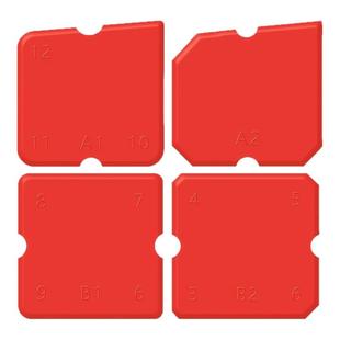 刮胶板四件套多功能刮板玻璃胶修边器结构胶硅胶刮片刮板工具打胶