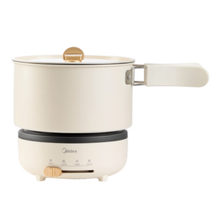 美的分体式电煮锅316L不锈钢便携折叠式小电锅旅行泡面锅XZC16X01