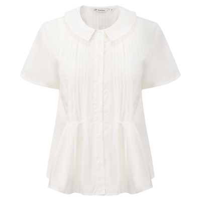 东京岁时记jk娃娃领短袖衬衫女夏