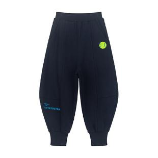 【网球裤】马拉丁童装儿童裤子24秋新款男女童立体分割线针织长裤