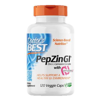 美国Doctor's Best多特倍斯肌肽锌养胃修复胃黏膜调理健康120粒