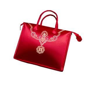 结婚四件套包装袋手提加厚锦缎牛津布喜庆陪嫁空调夏被薄被收纳袋