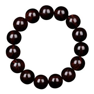 臻藏沉水级紫油梨海黄1.5炫丽海南黄花梨文玩手串男女士手链 孤品