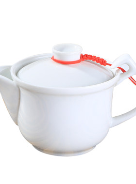 功夫茶壶单壶陶瓷白色泡茶器家用